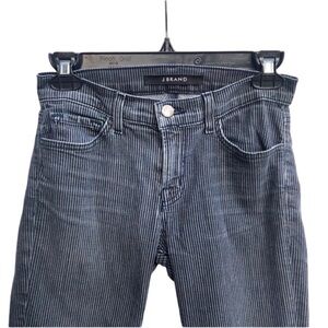 J BRAND Conductor Stripe Skinny in Belmont 25 Gray Black